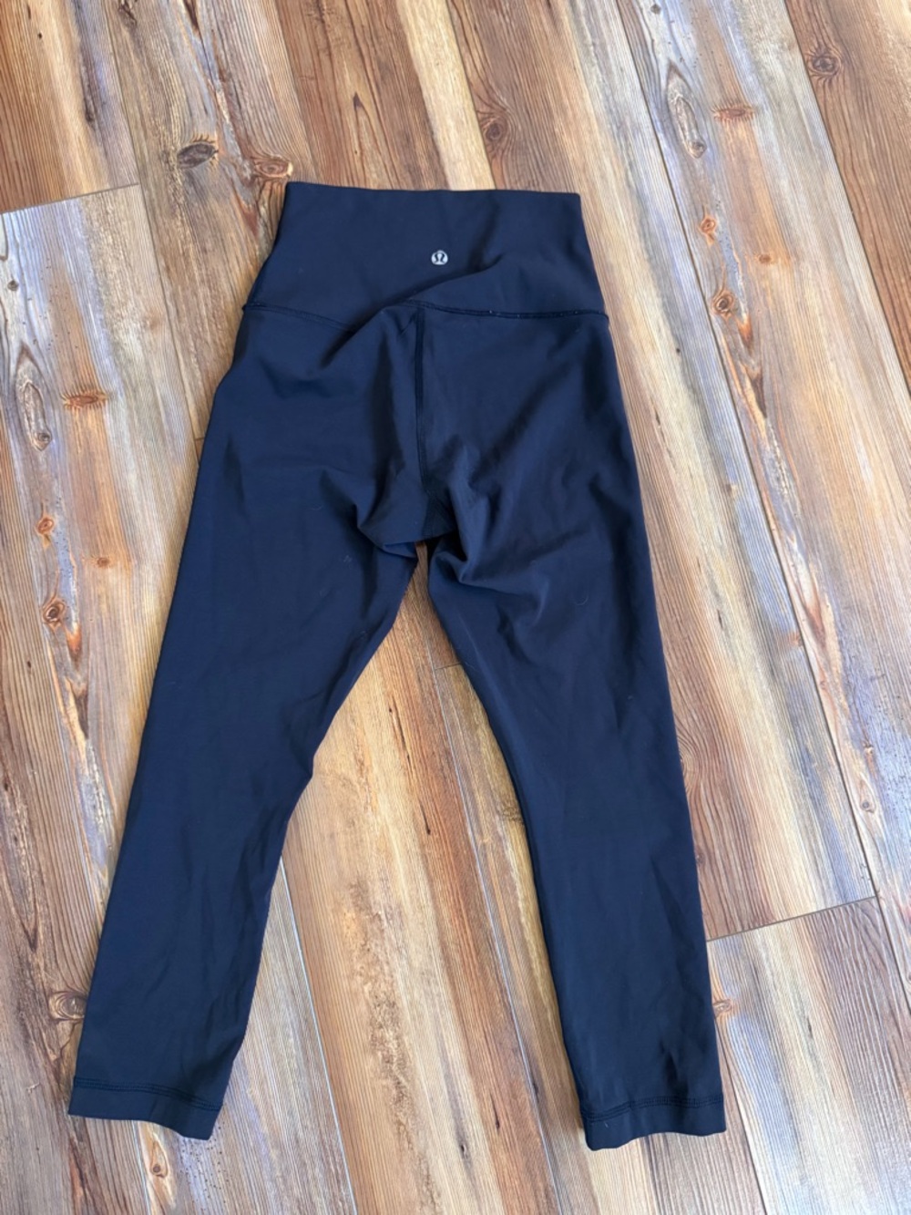 lululemon athletica, size 6, Black High-Rise Active Leggings 7/8 length